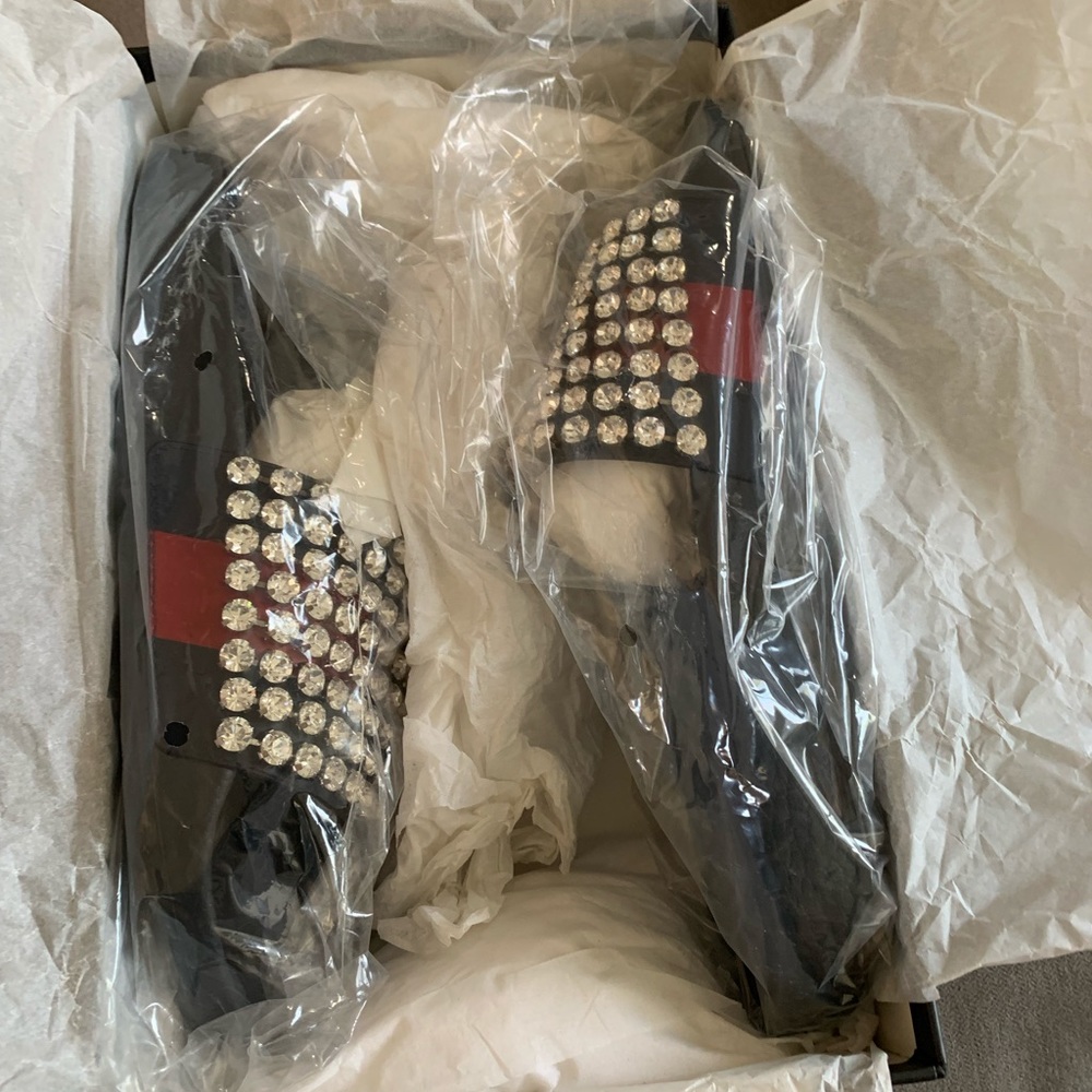 Gucci Rhinestone Slides